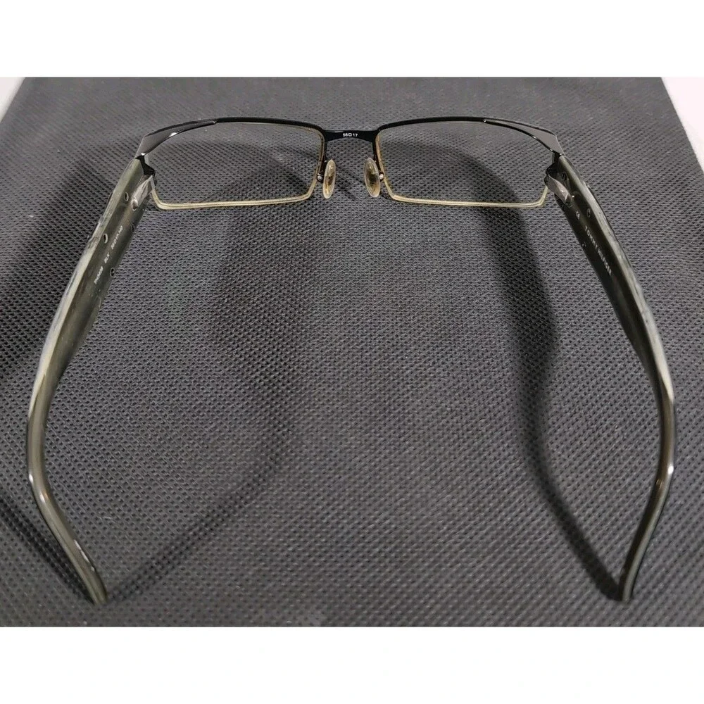 Tommy Hilfiger TH3408 Black Half Rim Eyeglass Frames Only 56-17-140 Flex Hinge